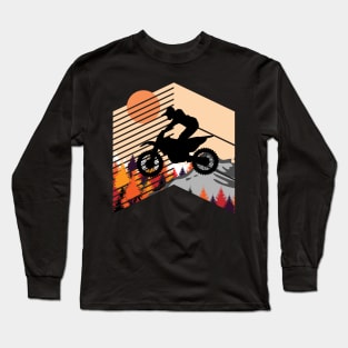 Motocross Nature Design Long Sleeve T-Shirt